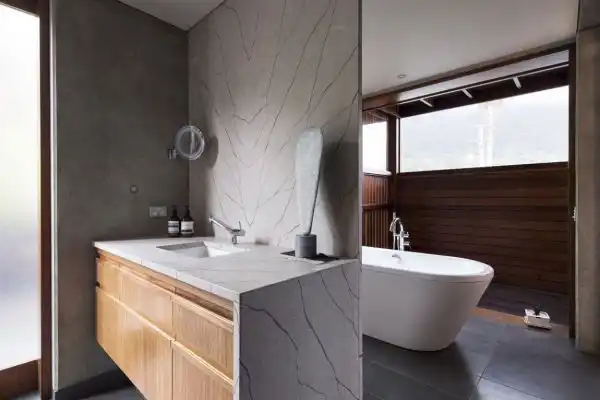 Concrete bathroom