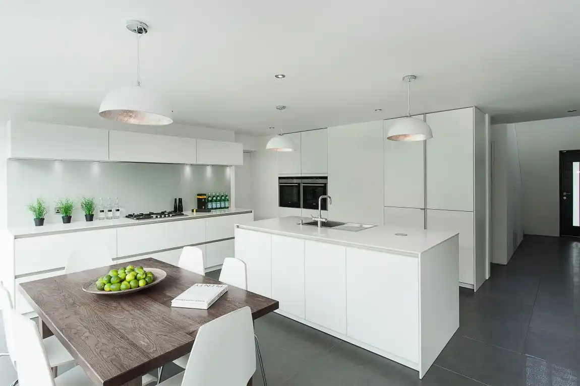 concrete style tiles for kitchen floor