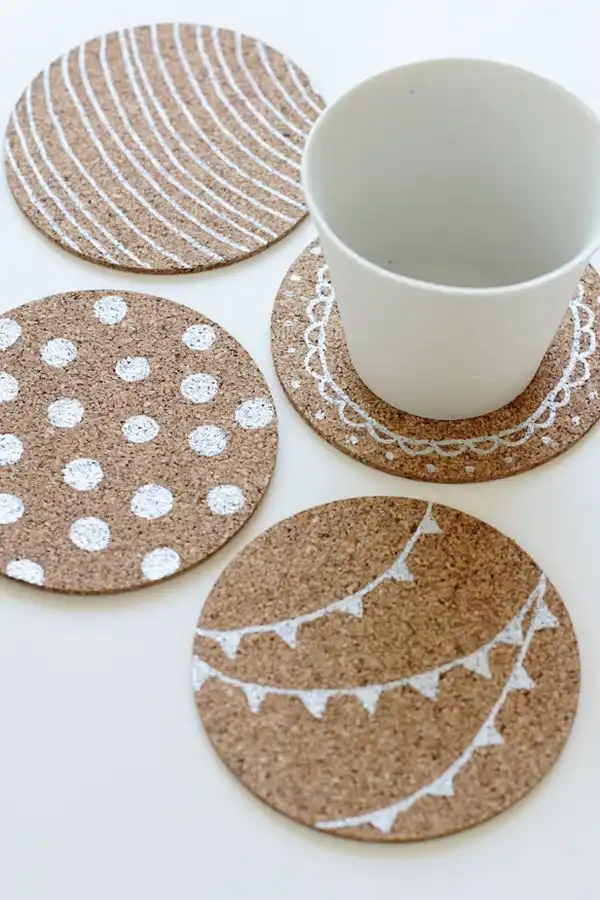 Cork coasters