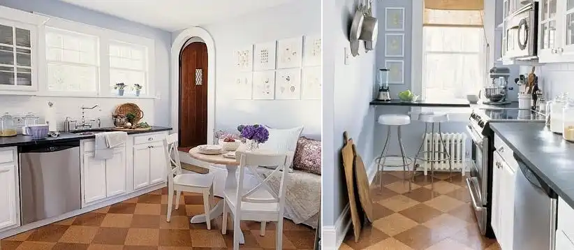 cork tiles for your kitchen floor