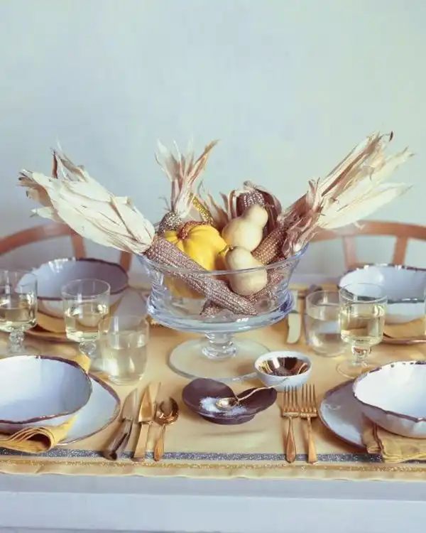 Dried Corn Table Centerpiece