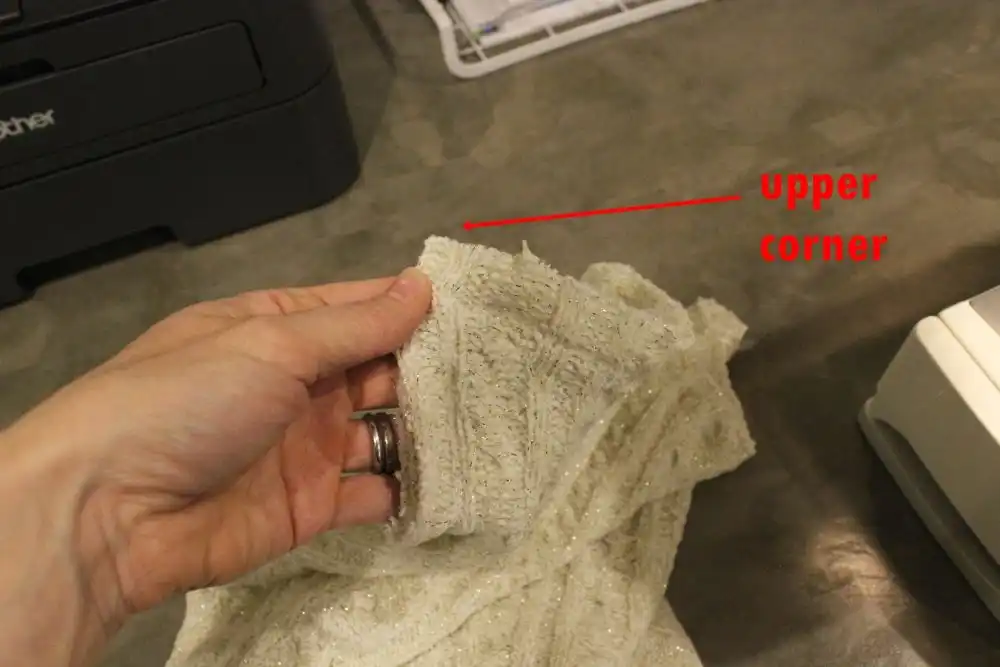 corner on your new seams
