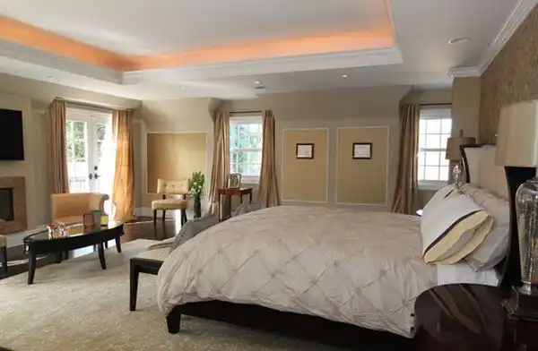Cove lighting bedroom mood