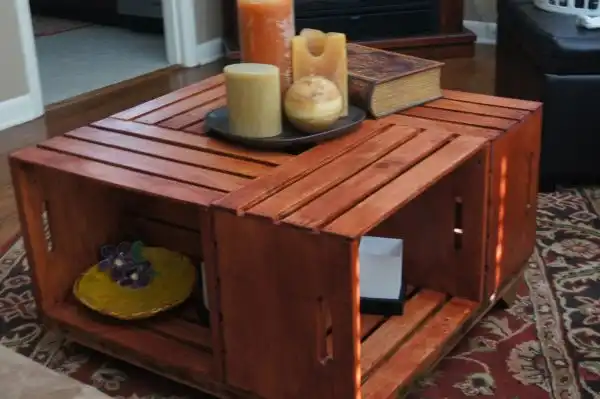 Crate coffee table