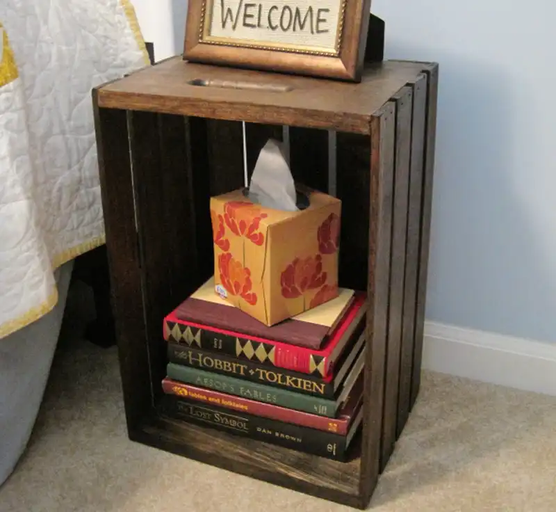 Crate like night stand