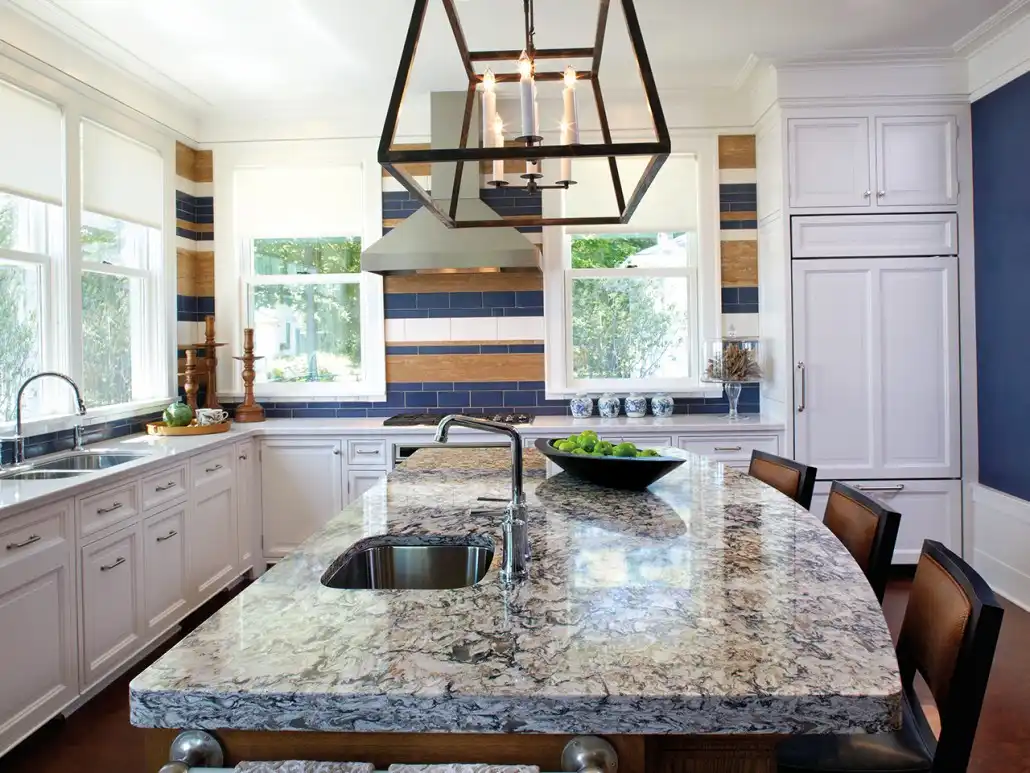 Mixed Quartz Countertop Colors