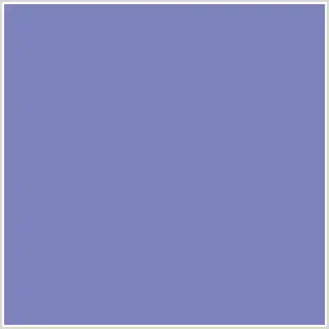 Deep Periwinkle - #7c83bc