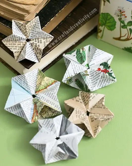 design for paper star ornaments