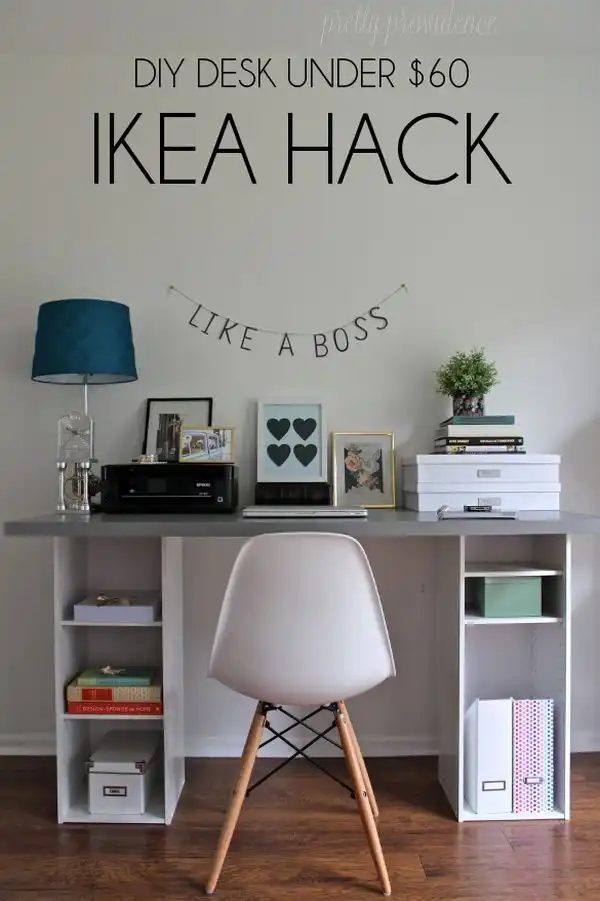 Desk ikea hack homedt