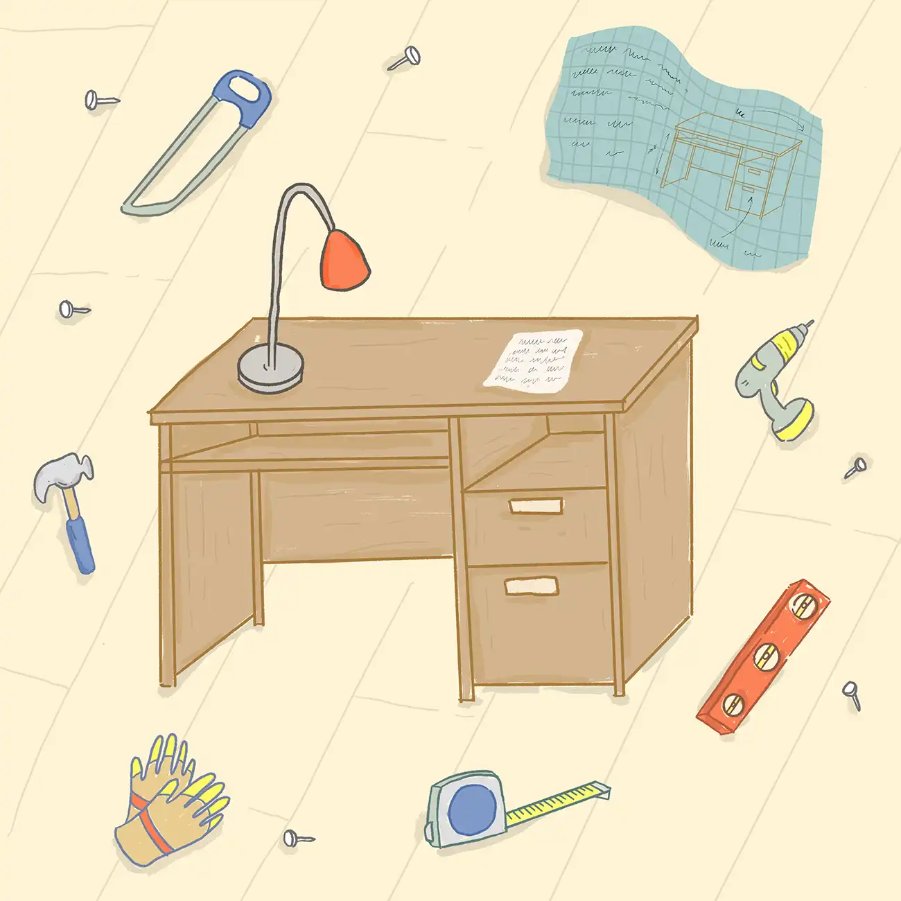 15 Free DIY Desk Plans Anyone Can Build