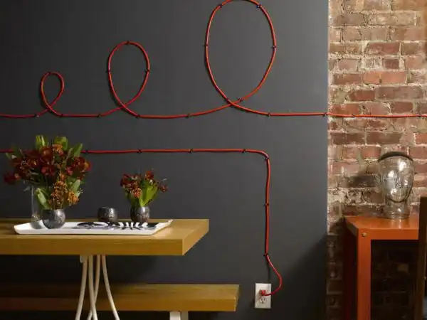 Dining room cables wall art