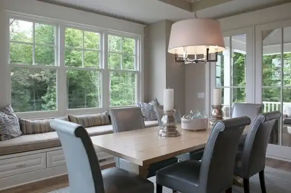 Dining room window seating