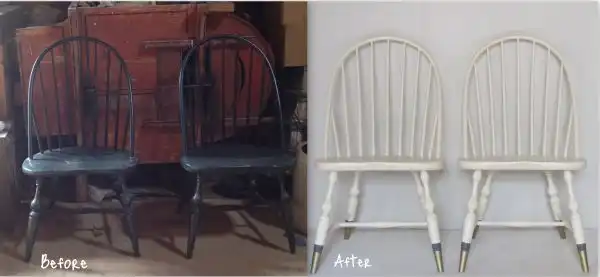Dipped old chairs