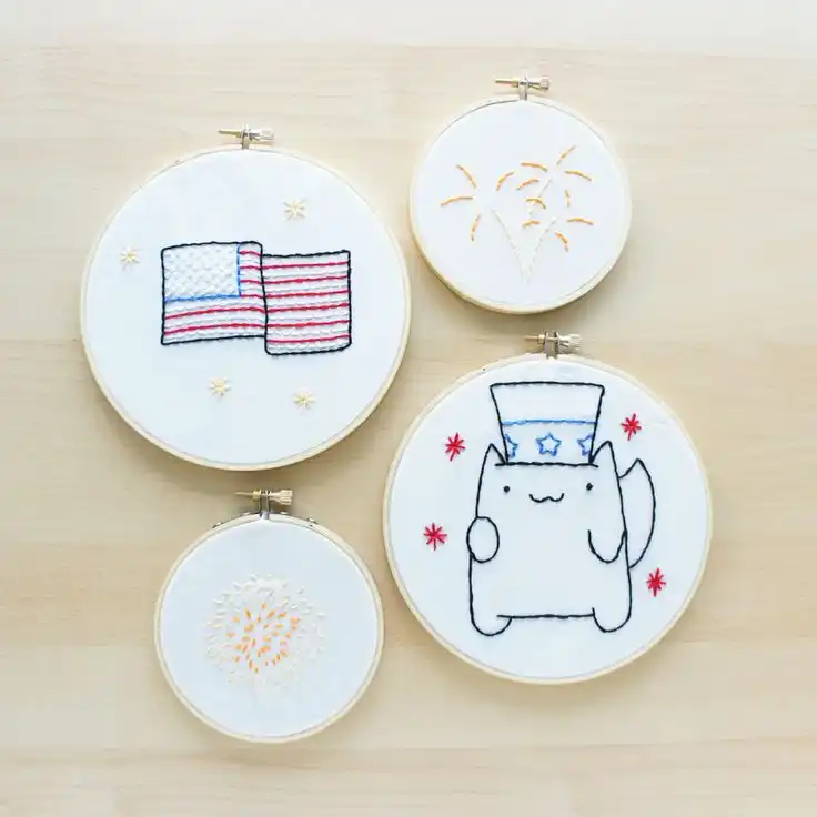 diy fourth embroidery