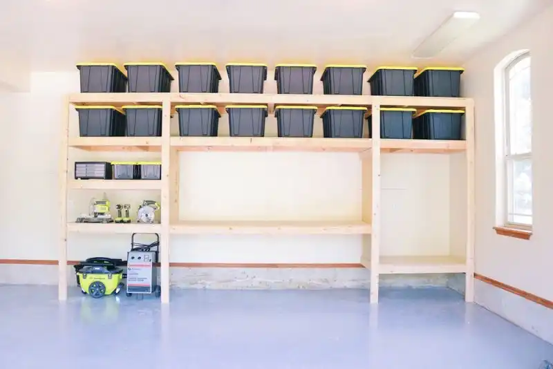 Diy garage shelves