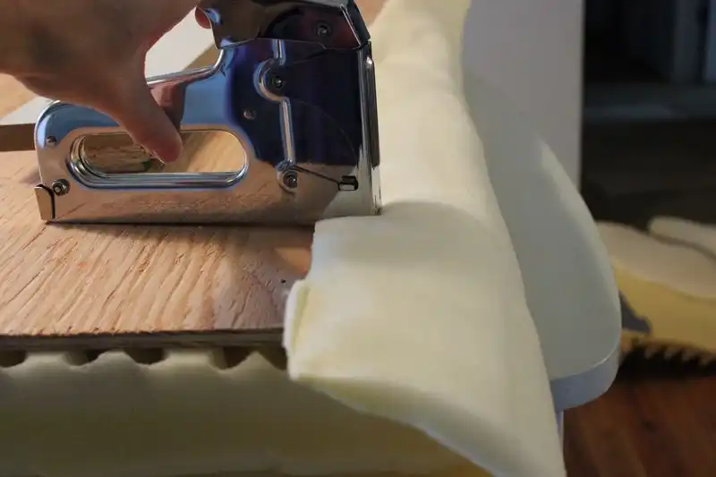 Diy headboard upholstering foam