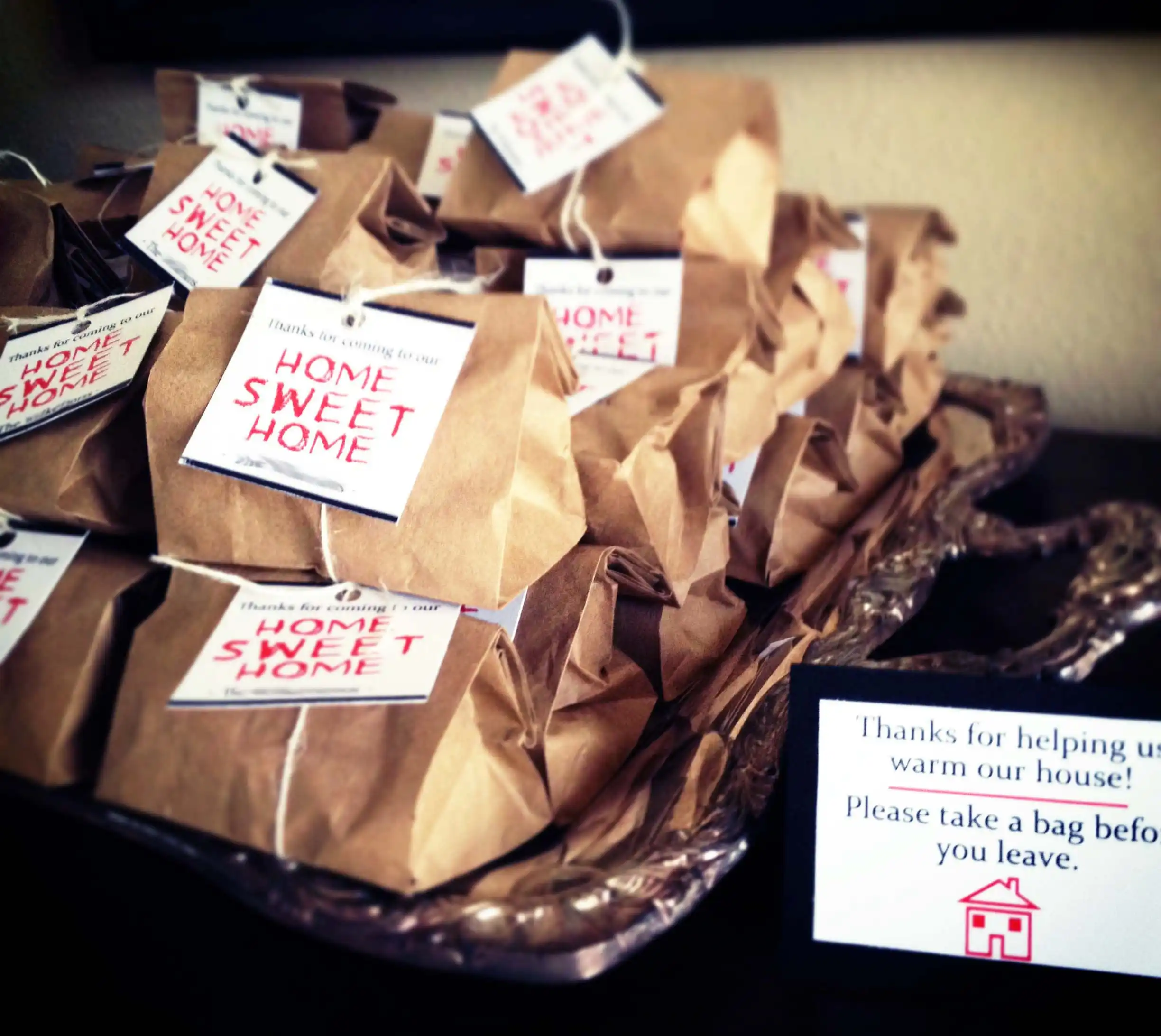 Diy house Party Favors