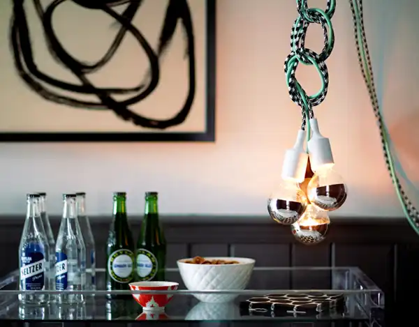 Diy mini modern hanging chandelier