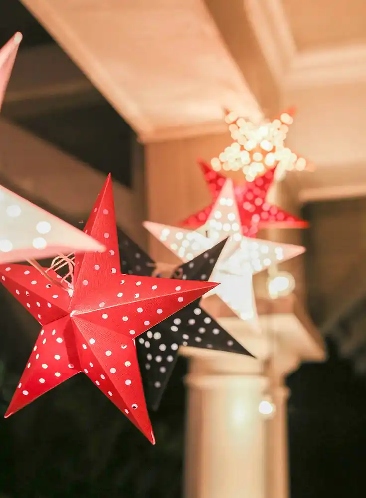 diy paper star lights