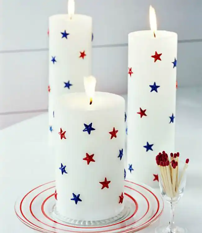 diy starry candles