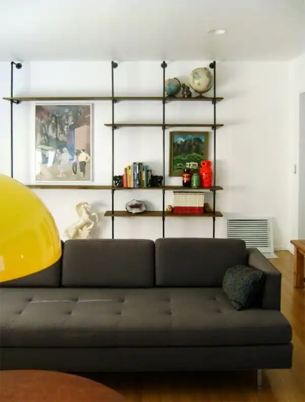 Diy wood and pipes shelving system2
