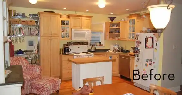 Dramatic bistro kitchen makeover