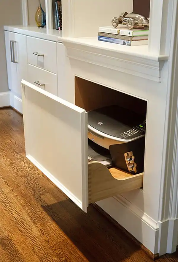 Drawer pull out for printing