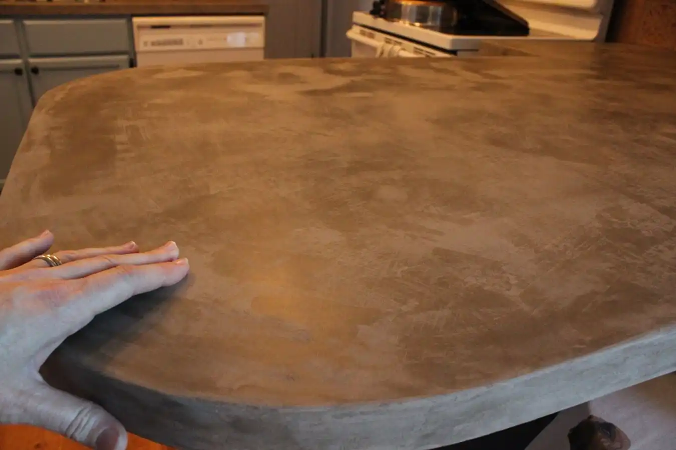 Dried countertop