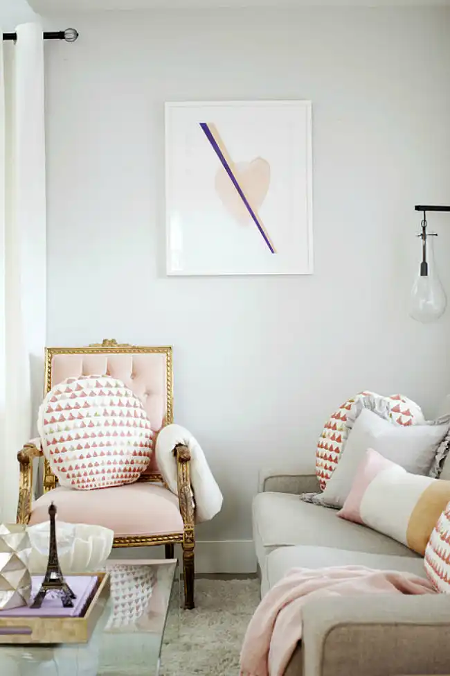 dusty pink artwork