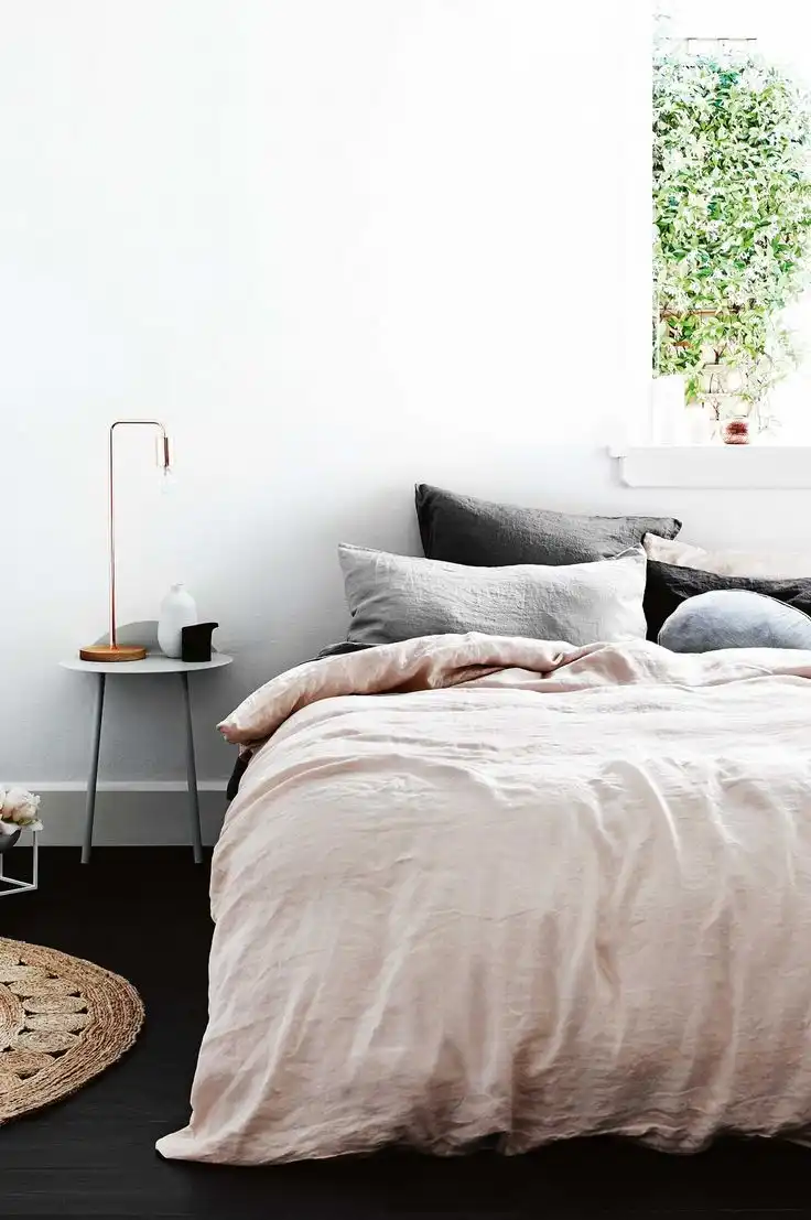 dusty pink duvet