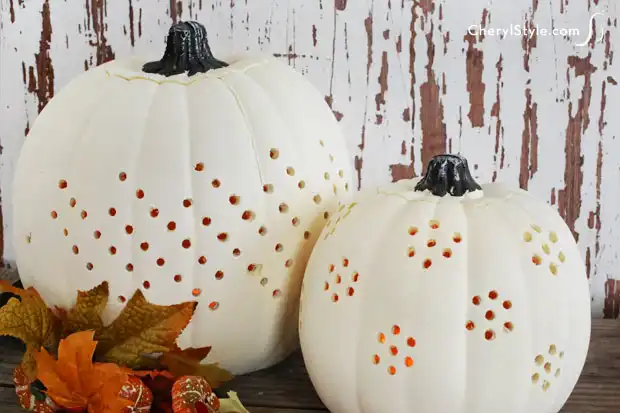Carve Your Pumpkin Using a Drill