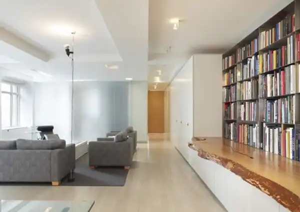 Edge wood shelf