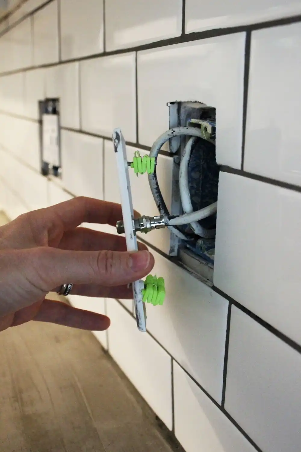 electricity to the outlets has been switched off