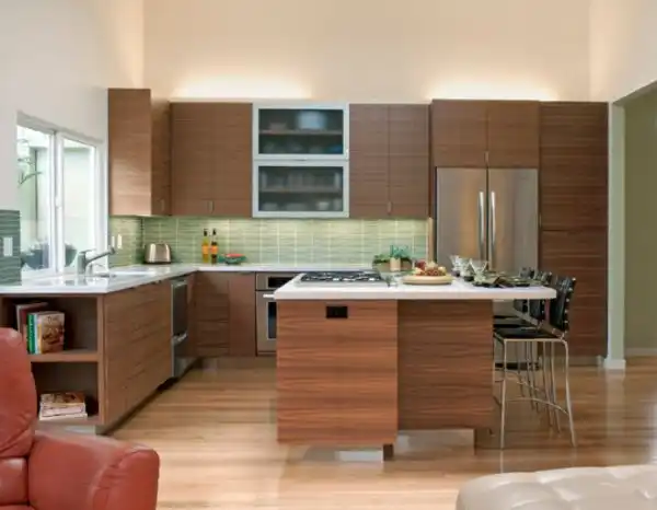 Elegant midcentury modern kitchen interior design