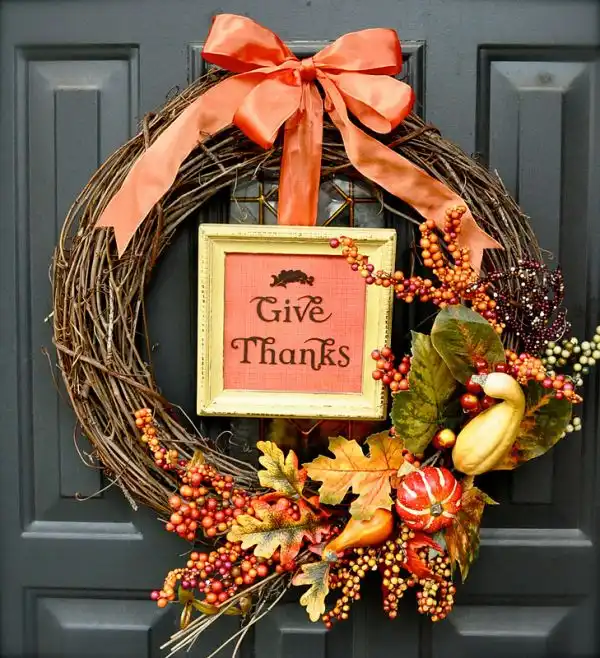Fall wreath idea tutorial how to