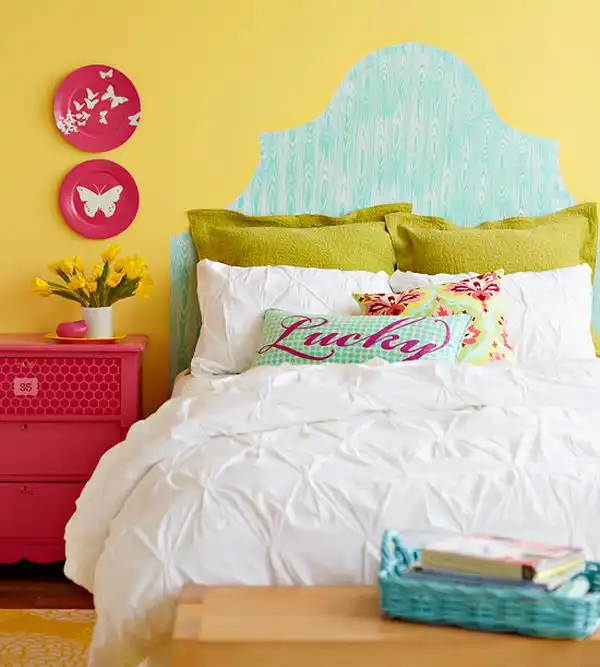 Faux bois headboard