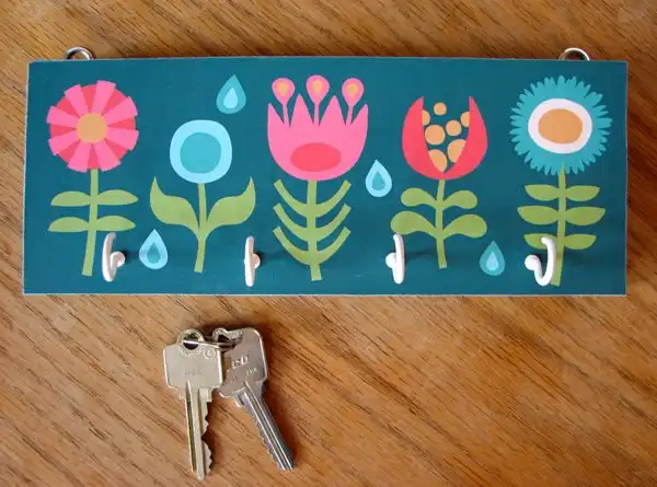 Finished key rack