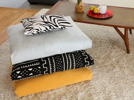 Easy To Make Floor Pillows And Poufs For A Cozy Home