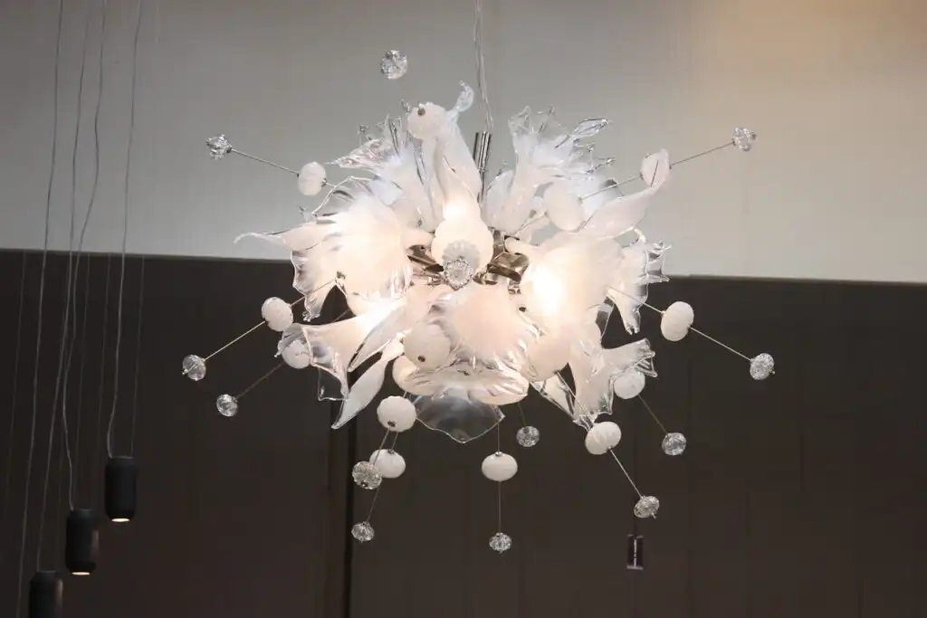 White Modern Chandelier