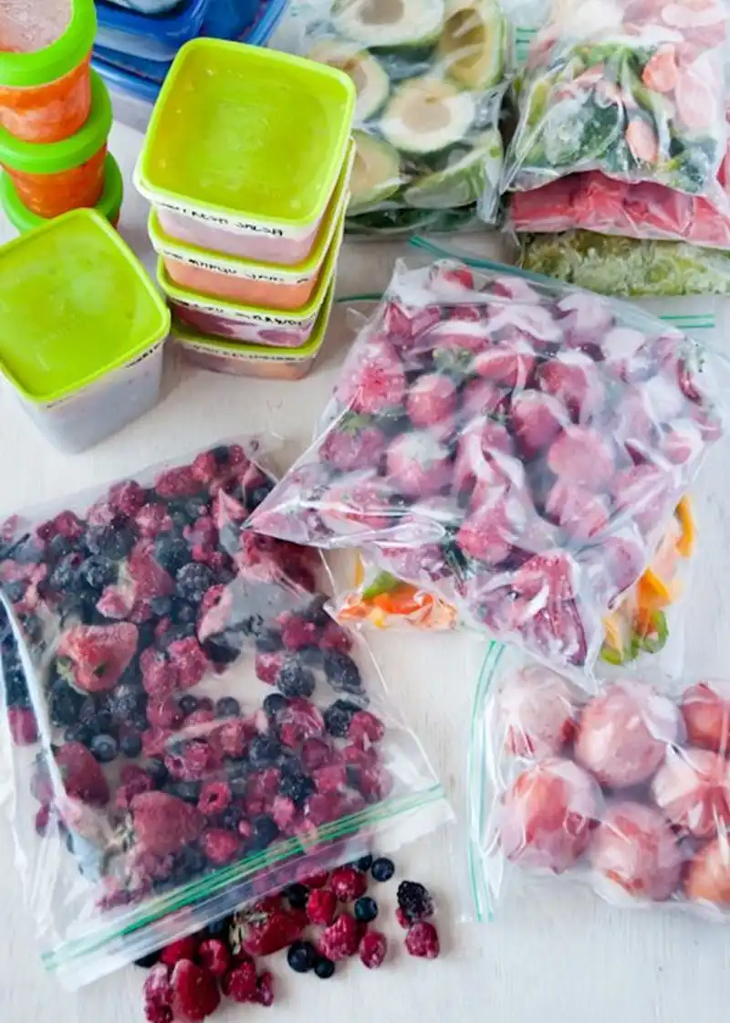 freezing produce