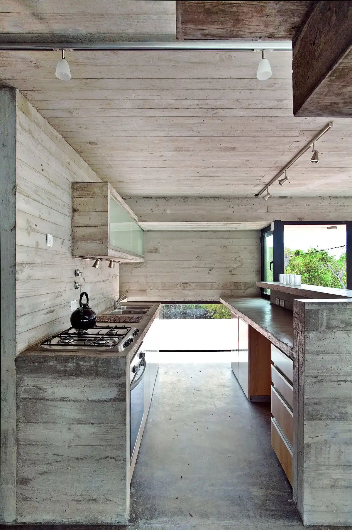 full concrete kitchen design