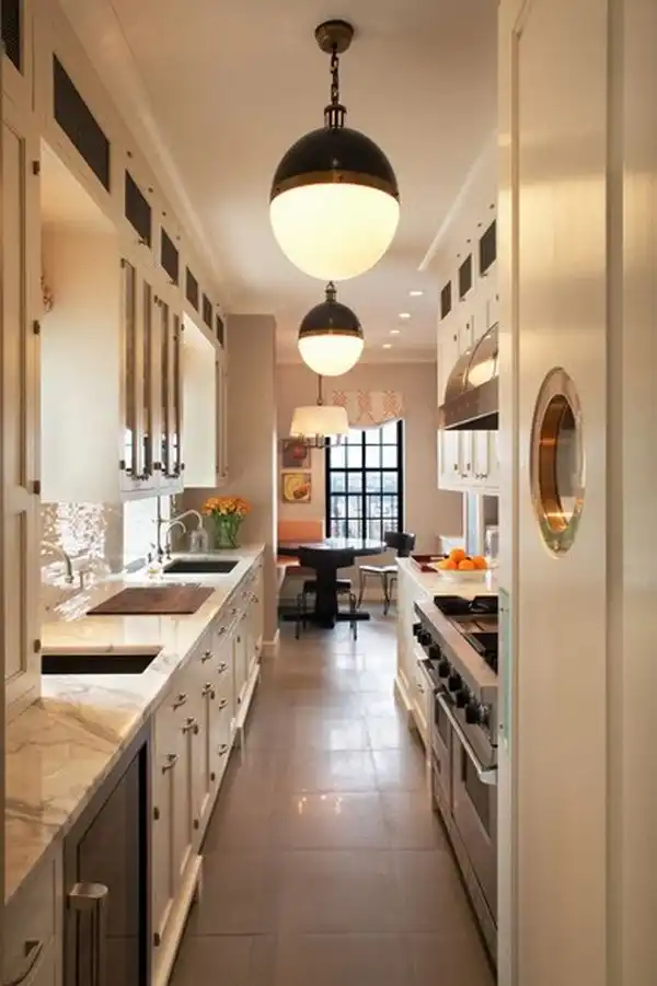 Gallery kitchen layout