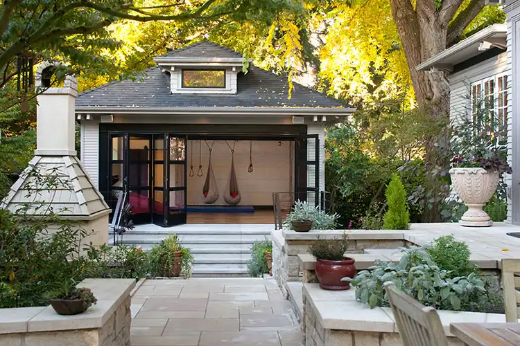 garage renovated for family