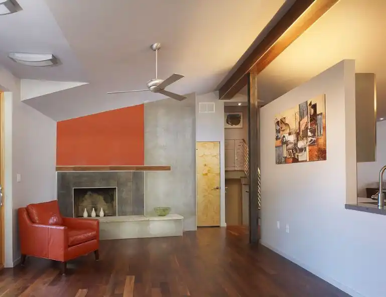 Geometric paint for living room