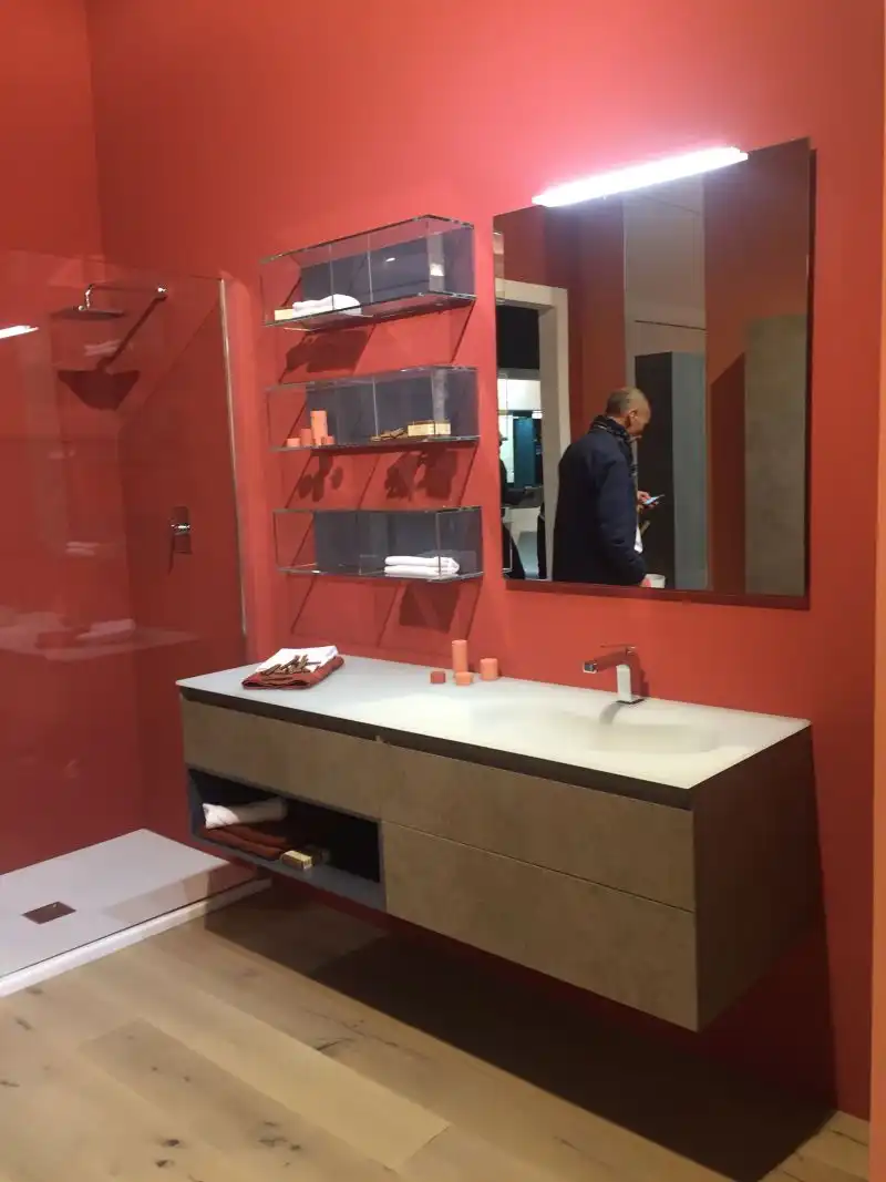 glass shelves for bathroom