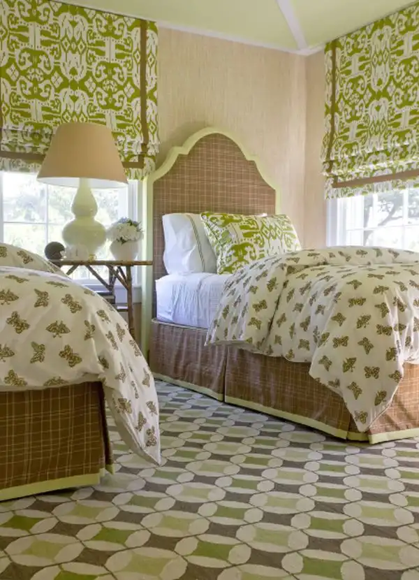 Green bedroom