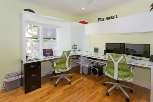 Green comfortable chairs for desk