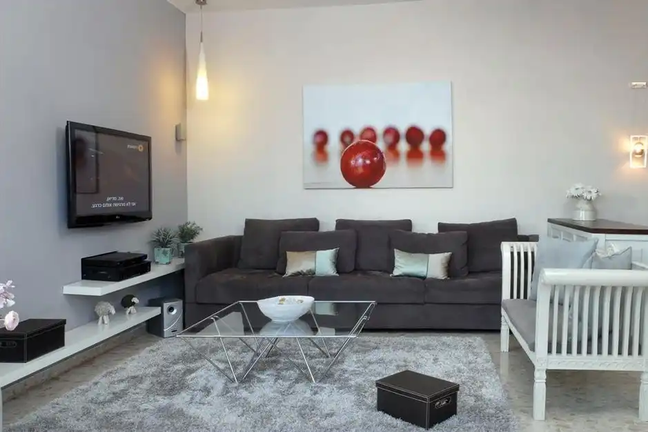 Grey accents living room