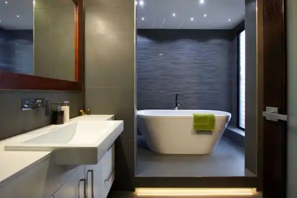 Grey bathroom modern