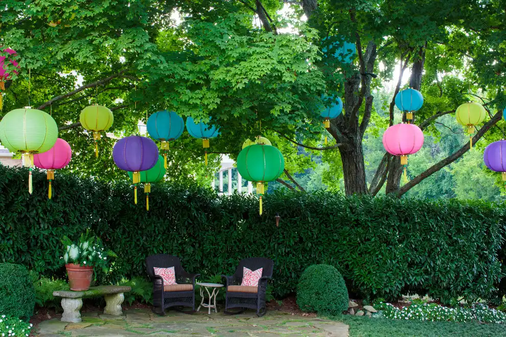 Hang papper lanterns outside